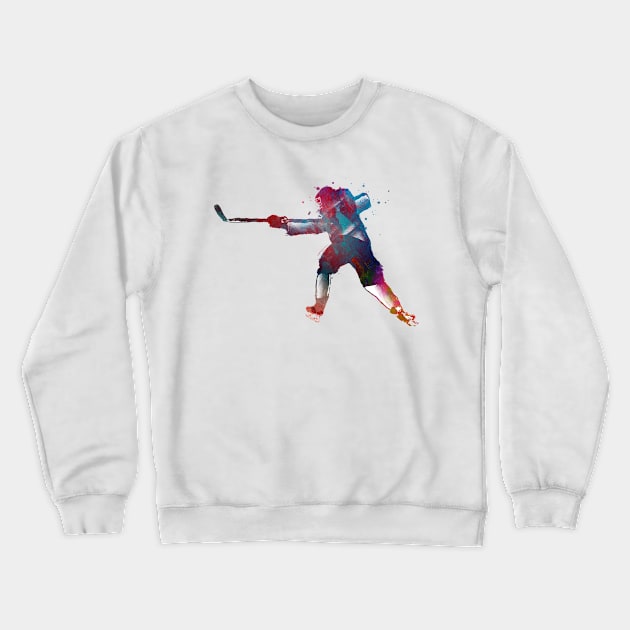 hockey player #hockey #sport Crewneck Sweatshirt by JBJart